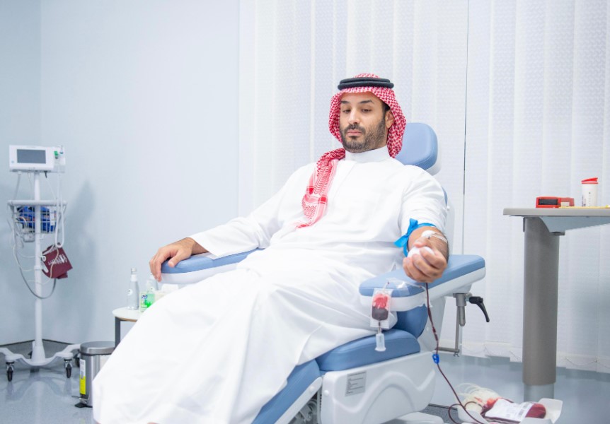 Saudi Crown Prince Launches Annual Blood Donation Campaign