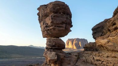 Nature’s Sculptures: Tabuk’s Ancient Narrow-Bottomed Rock Formations