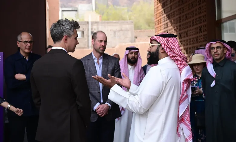 Prince William Visits AlUla Arts Festival