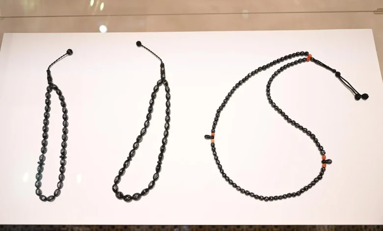 Rare Coral Prayer Beads on Display in Red Sea Museum