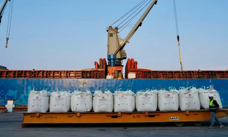 Jazan Commercial Port Exports First Portland Cement Shipment
