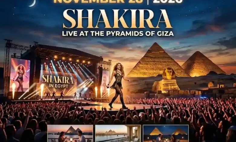 Shakira to perform at Egypt’s Pyramids of Giza in November