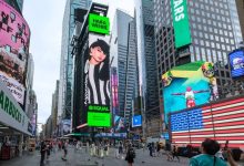  Haifa Wehbe Takes Over Times Square with Spotify Spotlight