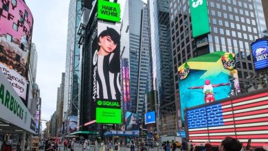  Haifa Wehbe Takes Over Times Square with Spotify Spotlight