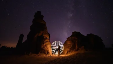 AlUla’s Night Skies, Rock Formations Draw Visitors and Photographers