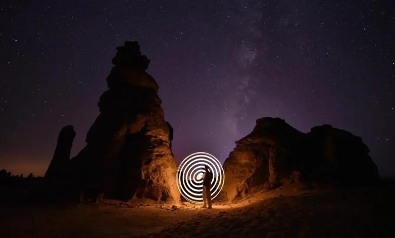 AlUla’s Night Skies, Rock Formations Draw Visitors and Photographers
