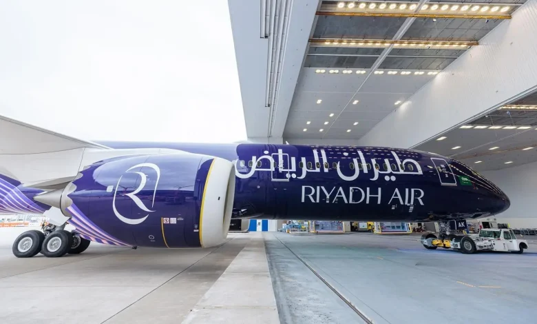 Riyadh Air Unveils first Boeing 787-9 in Indigo Livery